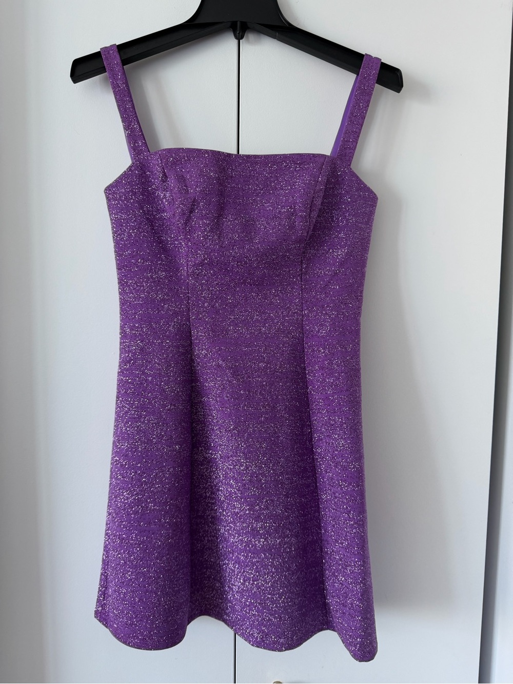 New Jovani Violet Textured Mini Dress K40894
